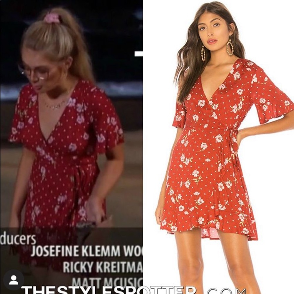 Show me your mumu mini wrap dress